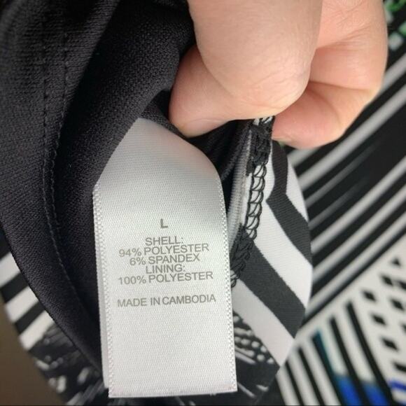 Bisou Bisou Floral Artsy Design Womens Tank Top Size Large Tropical Vacation - Picture 4 of 6